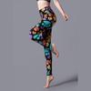 High Waist Leopard Print Yoga Leggings – Spring/Autumn High Elastic Skinny Pants with Wide Waistband