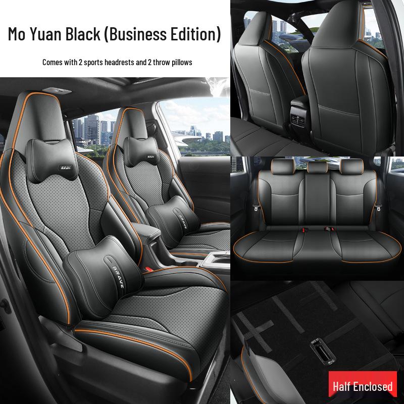 Чехлы на сиденья Toyota Corolla Ruifang: Универсальная, для круглогодичного использования, подходит для 26 моделей, полностью закрытый салон, чехлы на сиденья и коврик.