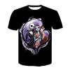 Halloween Skull Graphic Men's T-shirts Harajuku Hip Hop Streetwear Short Sleeve Loose Top