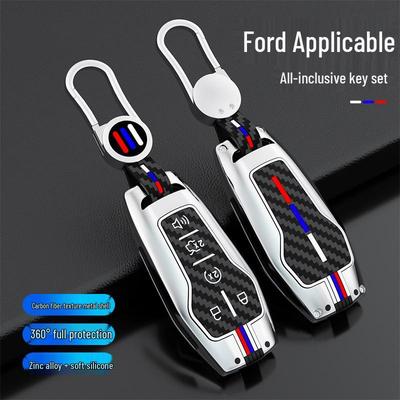 2018 Чехол для ключа из углеволокна Ford Taurus для Mustang, Raptor, F150, Explorer