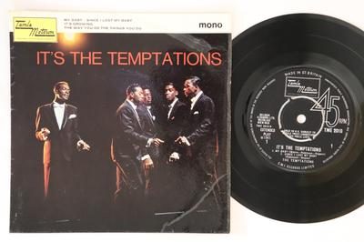 7-дюймовая пластинка TEMPTATIONS Its The Temptations TME2010 TAMLA MOTOWN 1966 Великобритания СоулФанк Б/У