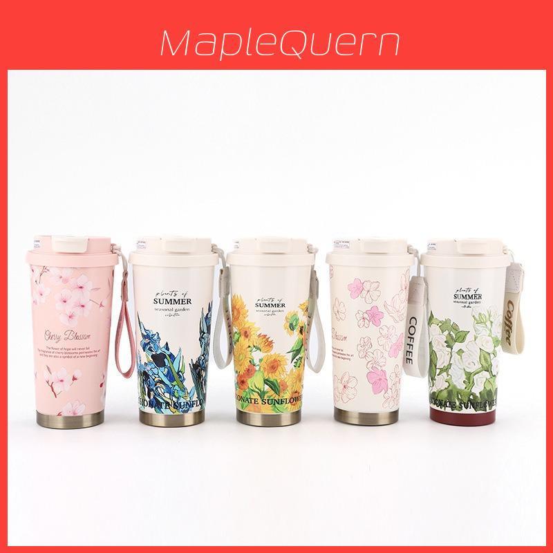 Термокружка Lilium Summer Collection с большой емкостью для путешествий и офиса