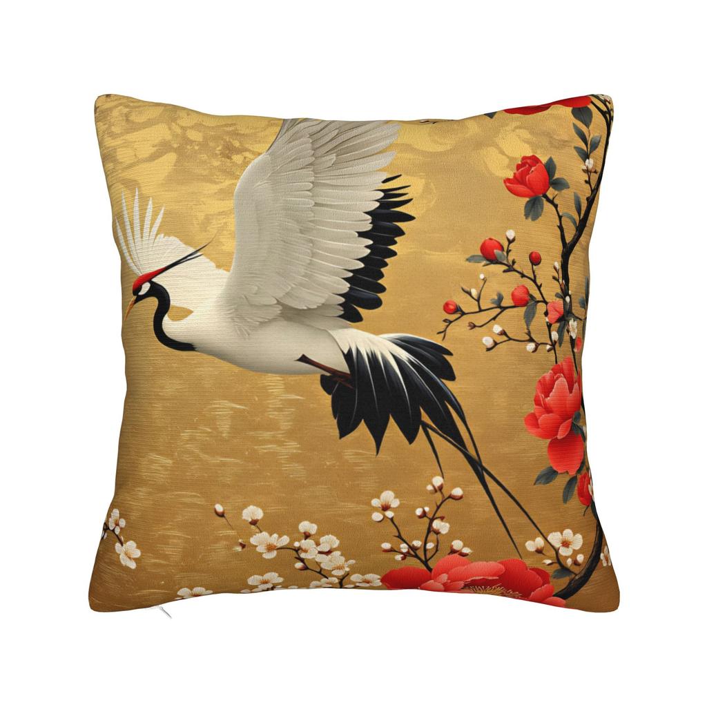 Chinese Style Crane Pillow Cover Fashion Pillow Case For Sofa Home Decor Design Pillowcases Birthday Gift
