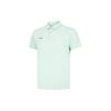 Li Ning Group Purchase Series Solid Color Casual Sports Polo Shirt Men Tops Light-Moss-Blue APLU189-5