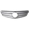 Серебристая сборка решетки переднего капота для Mercedes-Benz C-Class W204 2009-2014