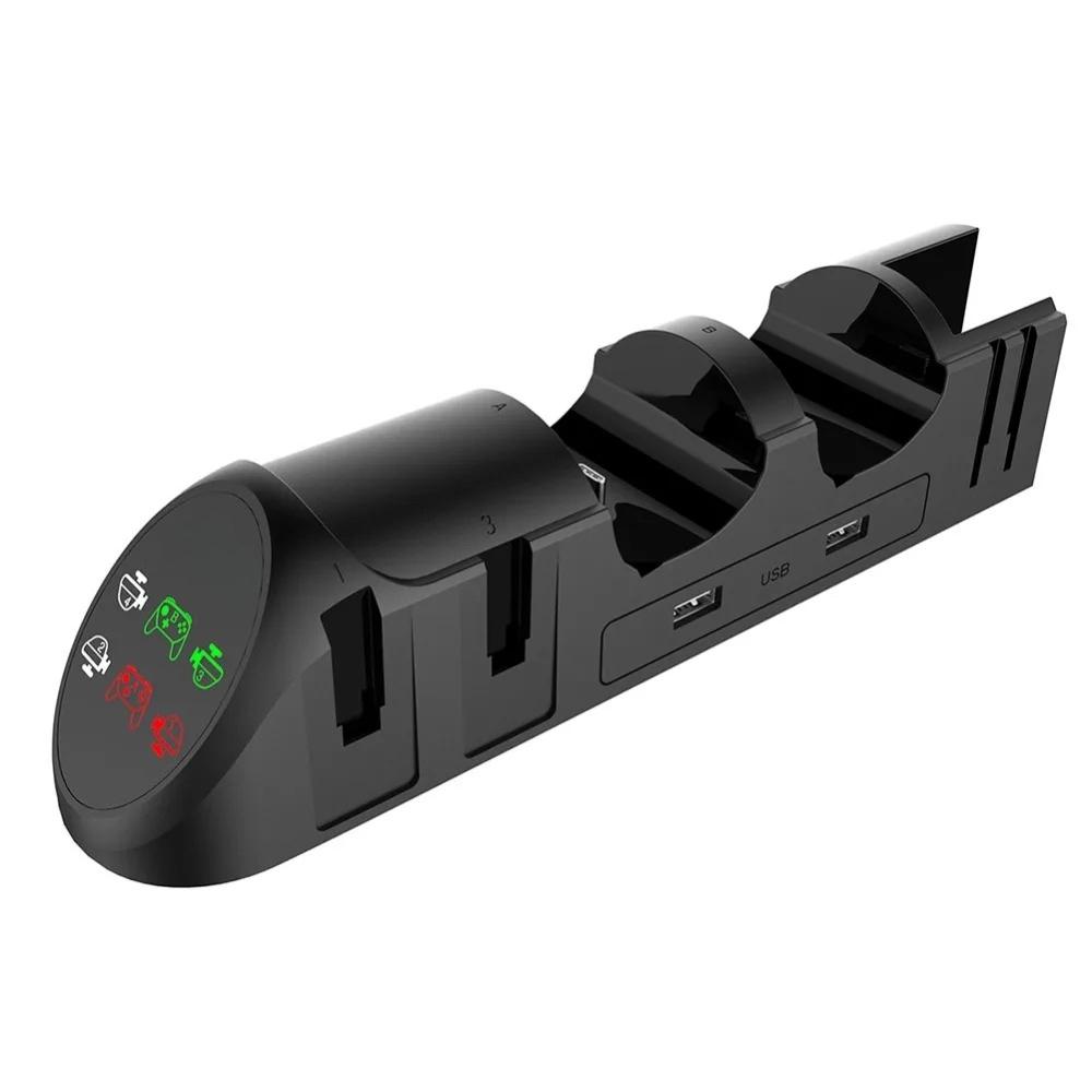 Зарядная станция для Nintendo Switch и OLED Joycon Joy Con Консоль Зарядное устройство для аккумулятора Контроллер Nintendoswitch База