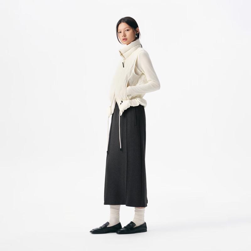 broadcast Women's Stand Collar Waist-Cinched Down Vest