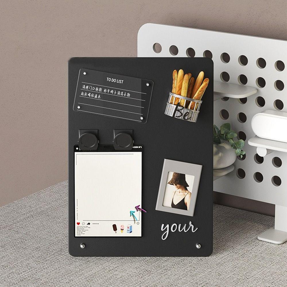 Металлическая пластина настольная памятная доска для напоминаний простая магнитная доска для наклеек для офиса