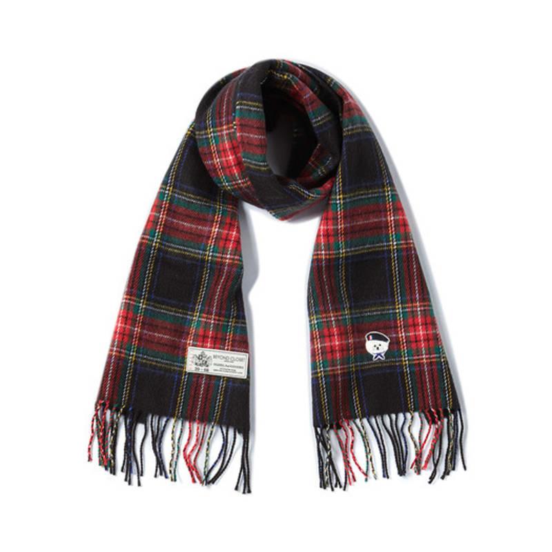beyondcloset New Parisian Dog Wappen Basic Muffler Red