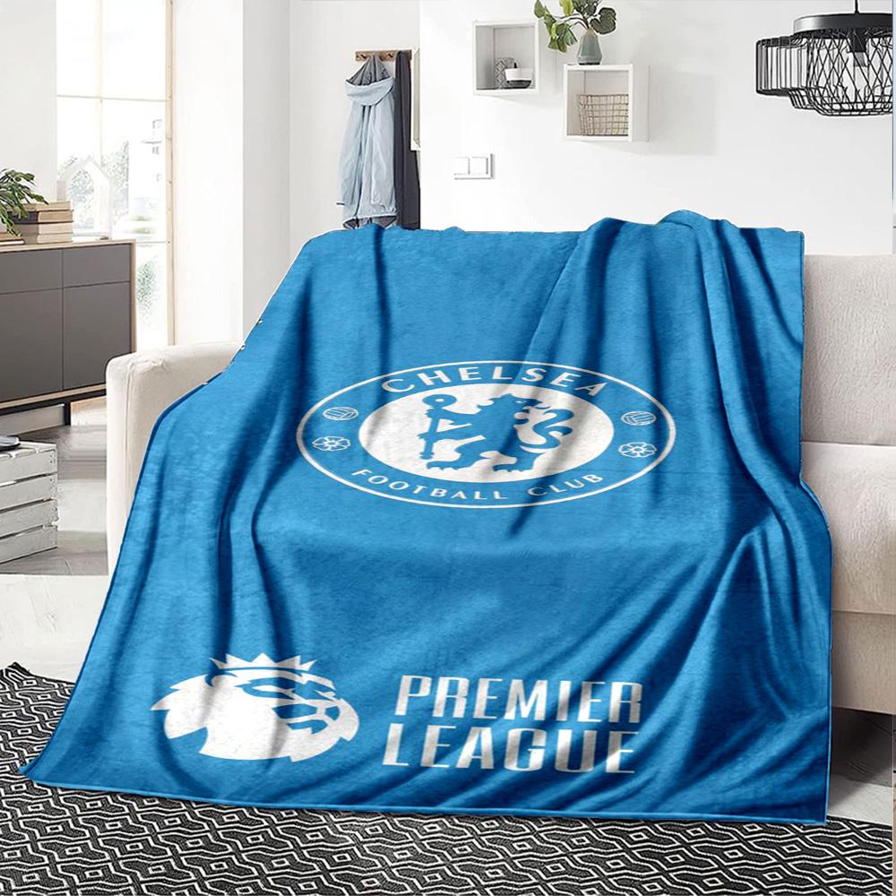 Chelsea Fc Football Player Blanket Soft Warm Cozy Perfect for Bedding Office Chair Couch Four Seasons Multipurpose Modern Style