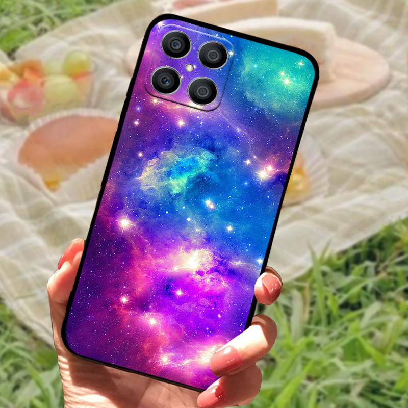 Чехол-бампер для Honor X8 Honor X8 5G 2022 Силиконовый Мягкий Мраморный Черный Бампер Funda Coque для CHonor X8 X 8 5G 4G Защитный Бампер
