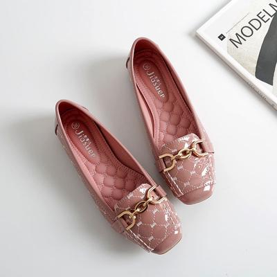 Женские туфли на плоской подошве 2024 года, новые повседневные модные балетки без застежек, женские туфли на плоской подошве из лакированной кожи, женские туфли-лоферы, весна-осень, женская обувь