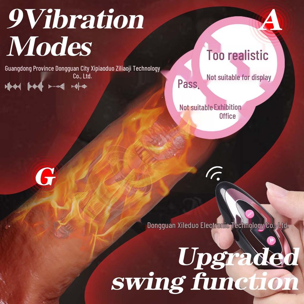 Электрический Силиконовый Реалистичный Вибратор для Женщин - Телескопическая Мягкая Плоть Секс-Машина