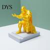 Подставка для ручек «Рыцарь» 3D-печатная подставка, Коленопреклоненная подставка, Изысканная уникальная смоляная скульптурная подставка, Скульптурная статуя, Креативный настольный органайзер для дома