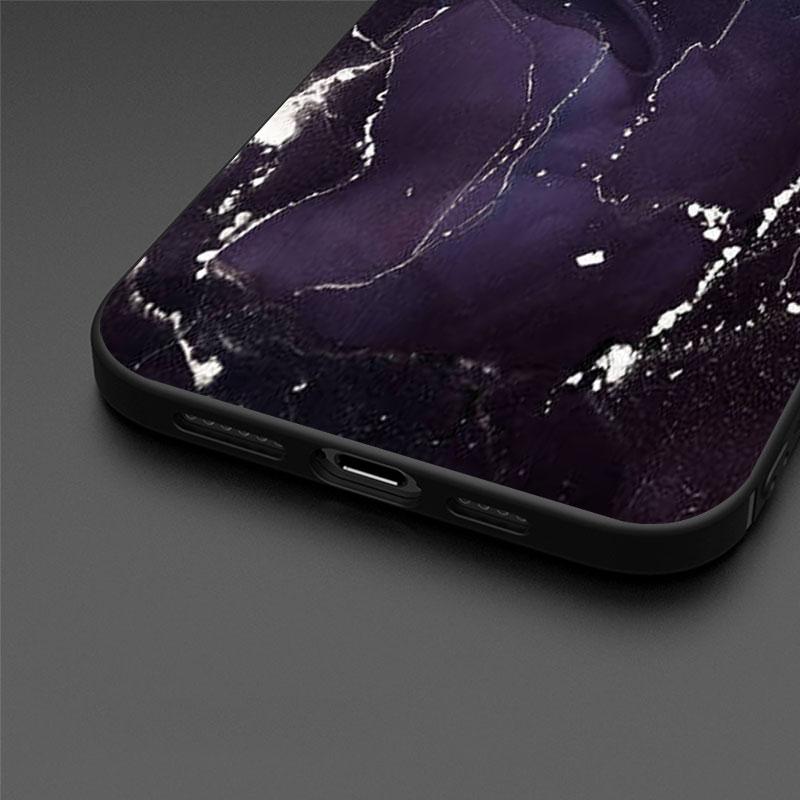 Чехол для Apple iPhone 11 13 12 14 Pro 7 Plus XR X XS Max 6 6S 13Pro SE 2022 черный силиконовый чехол для телефона с мраморным узором