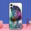 Чехол-животное Лев для iPhone 16 15 13 11 12 14 Pro Max XS XR X Plus 13 mini Мягкий чехол Fundas Capa Shell