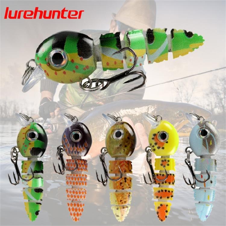 Искусственные Жесткие Приманки Плавающие Приманки с Крючком Многосоставные Воблеры для Морской Рыбалки Рыболовные Снасти