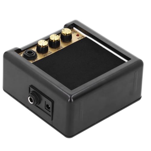 Yosoo Guitar Speaker Amplifier, Mini Musical Instrument Accessory, Bass Amplifier, Portable Small Speaker for Musical Instruments, Battery-Powered, So