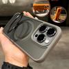 Для Magsafe Wireless Charge Magnetic Kickstand Case для iPhone 15 14 Plus 13 12 11 Pro Max противоударный бампер матовый прозрачный чехол