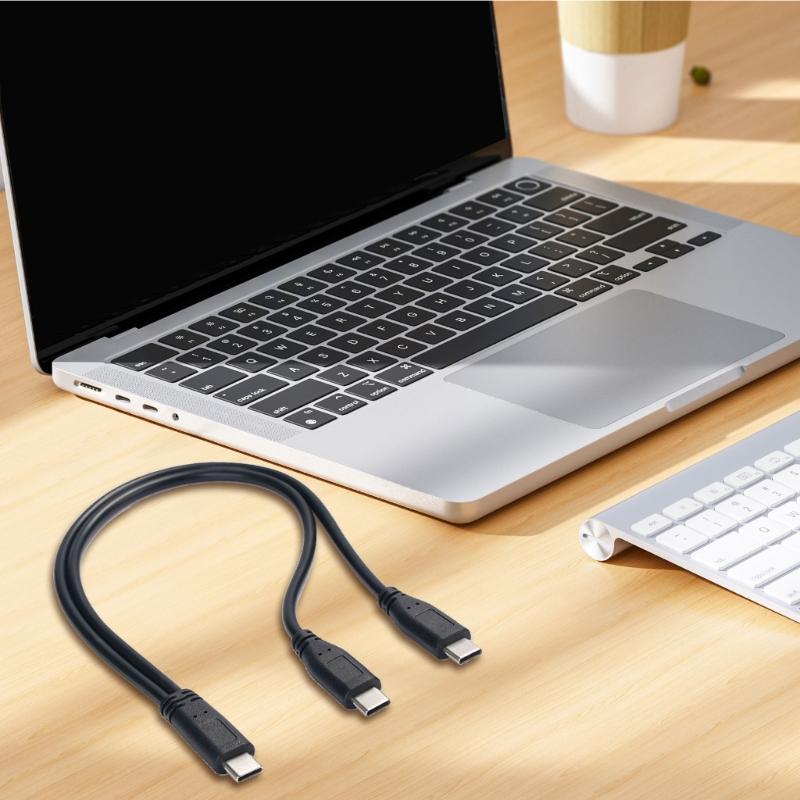 Кабель USB Type C 30 см на два штекера Type C Кабель для быстрой зарядки для смартфонов и планшетов Источник питания