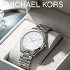 MICHAEL KORS Slim Runway Women's Quartz Watch Silver Dial Stainless Steel Strap 42mm MK3178