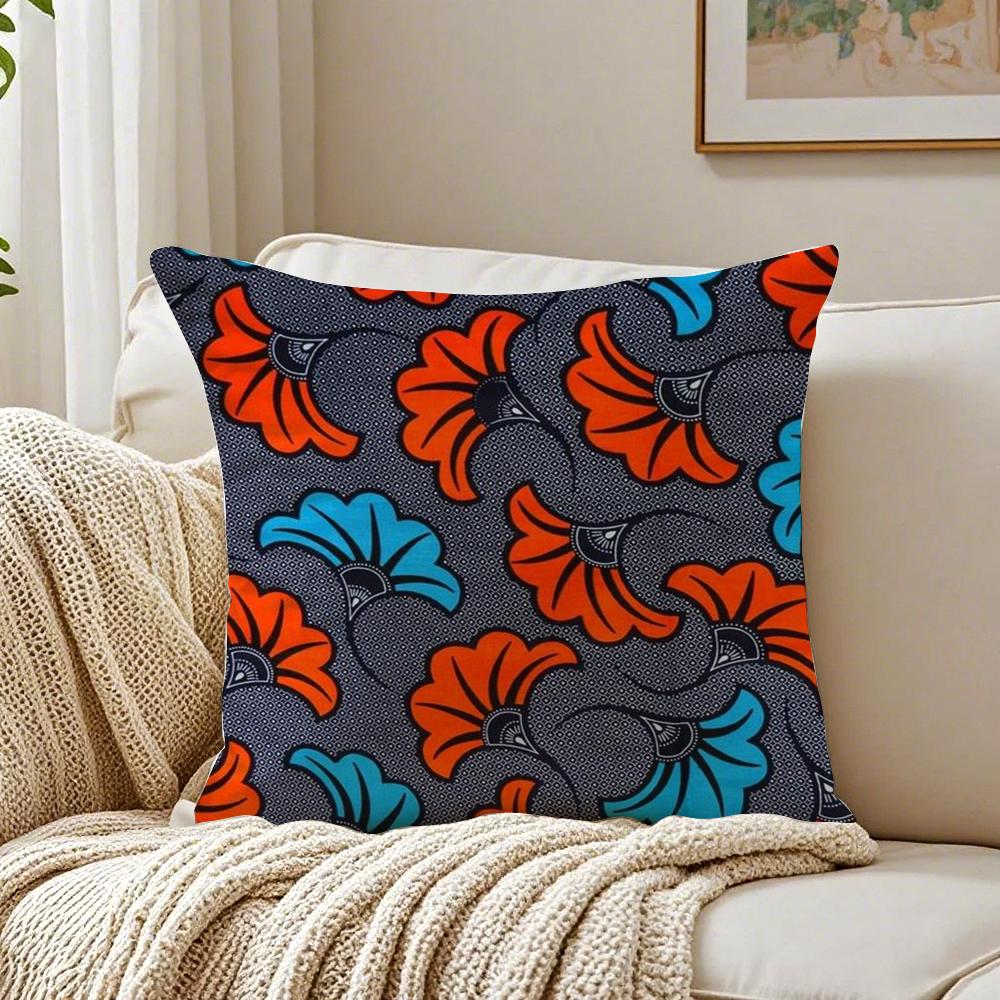 Bold Cultural Pattern Style Print Cushion Cover Linen Pillowcase Soft  for Sofa Bed Home Room Decor