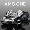 1:24 Модель автомобиля Mercedes Benz AMG ONE Racing из литого сплава Звук и Свет Компьютерный Хост DIY Украшения Модный Подарок Для Друга Мальчика