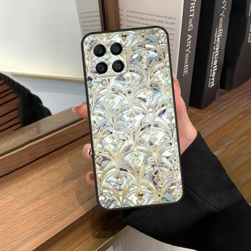 Muted Moroccan Mosaic Tiles Case For Samsung Galaxy M31 M21 M11 M20 M23 M54 M14 M34 M13 M52 M32 M12 M16 M36 M56 M15 M55