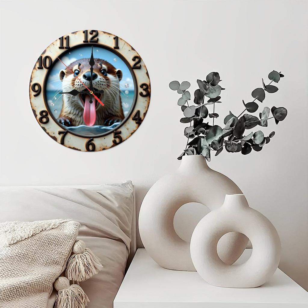 10 Inch Wood Wall Clock a Work of Art for Your Wall