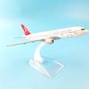 Масштаб 1/400 16 см Модель самолета Turkish Airlines Boeing 777 Самолет Литой металл Самолеты