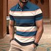 Yousheng Мужская полосатая футболка с лацканами, повседневная футболка для гольфа с коротким рукавом, деловая футболка с воротником, топ для спорта, гольфа, путешествий, офиса, вечеринок, повседневная одежда