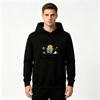 Men's Funny Slogan Cartoon Print Pullover Hoodie Casual Long Sleeve Sweatshirt for Daily Wear