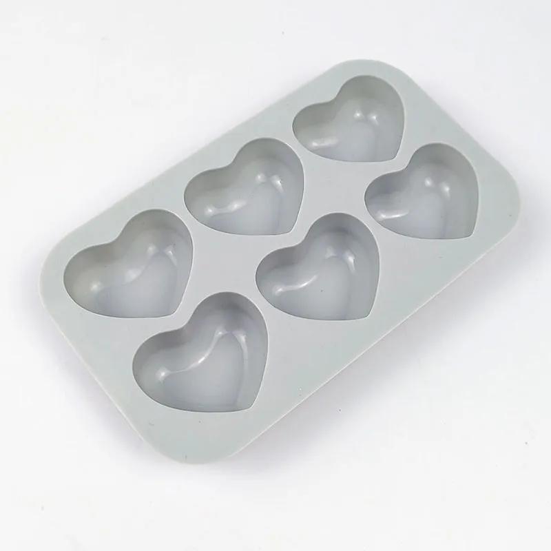 6 Valentine Heart Silicone Mold DIY Love Soap Making Chocolate Candle Baking Mold Gifts Craft Supplies Home Decor