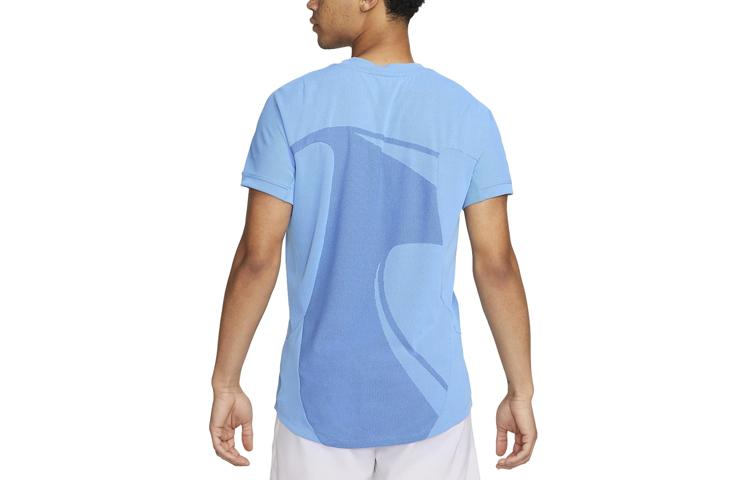 Nike Футболки мужские синие с круглым вырезом умеренного прямого кроя DV2877-412