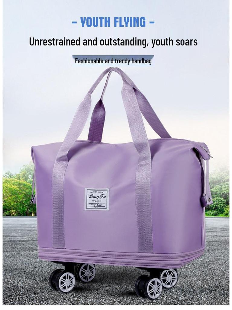 Универсальная расширяемая двухслойная дорожная сумка: Ручная кладь, Наплечная, Ручная Спортивная и Сумка для йоги на колесах