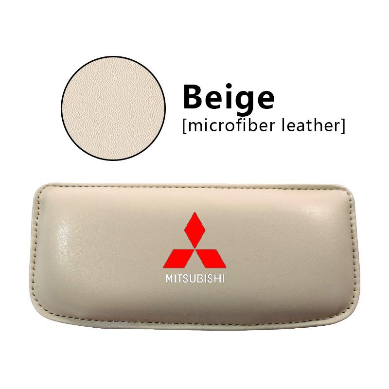 Leather Knee Pad Car Interior Pillow Comfortable Elastic Cushion For Mitsubishi ASX Lancer Pajero Outlander L200 EVO Lancer EX