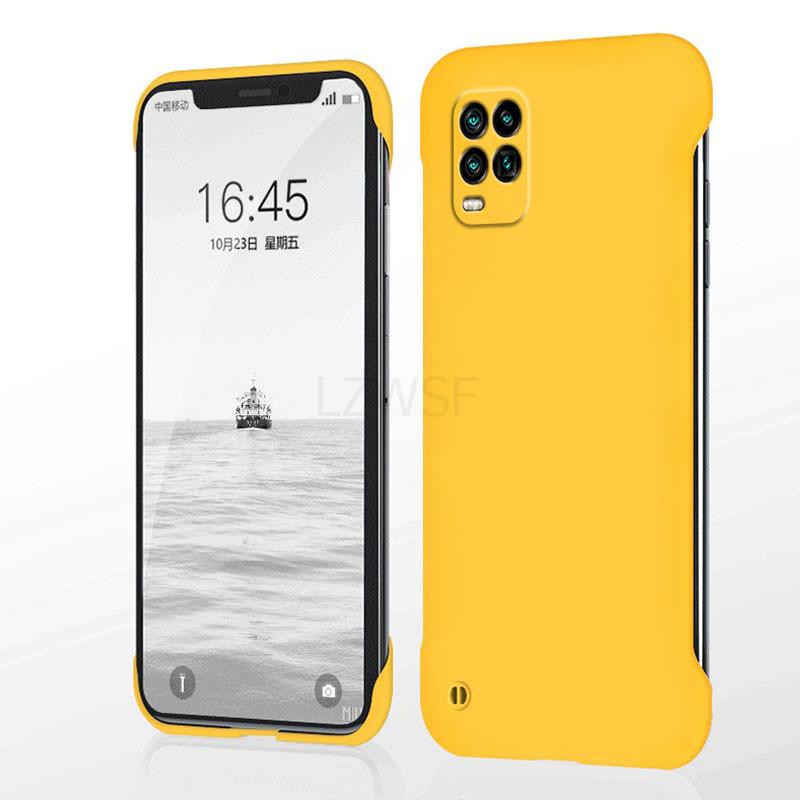 Candy Color Frameless Slim Skin Matte Hard PC Back Cover Case On For Xiaomi Mi 10 Lite Mi10Lite Youth G ShockProof Fundas Coque