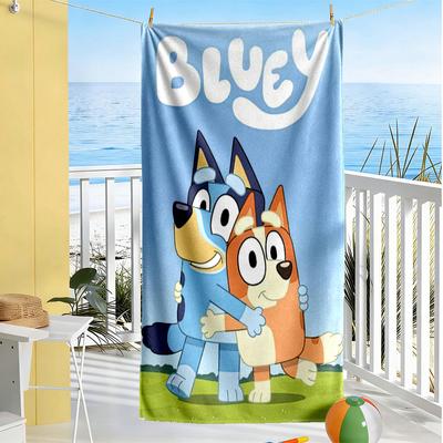 Bluey Bingo Hug Beach Towel Soft Durable Quick-Dry Comfortable Lightweight