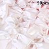 50pcs/pack Ribbon Bows Delicate Wedding Pew End Decoration Bowknots Party Cars Chairs