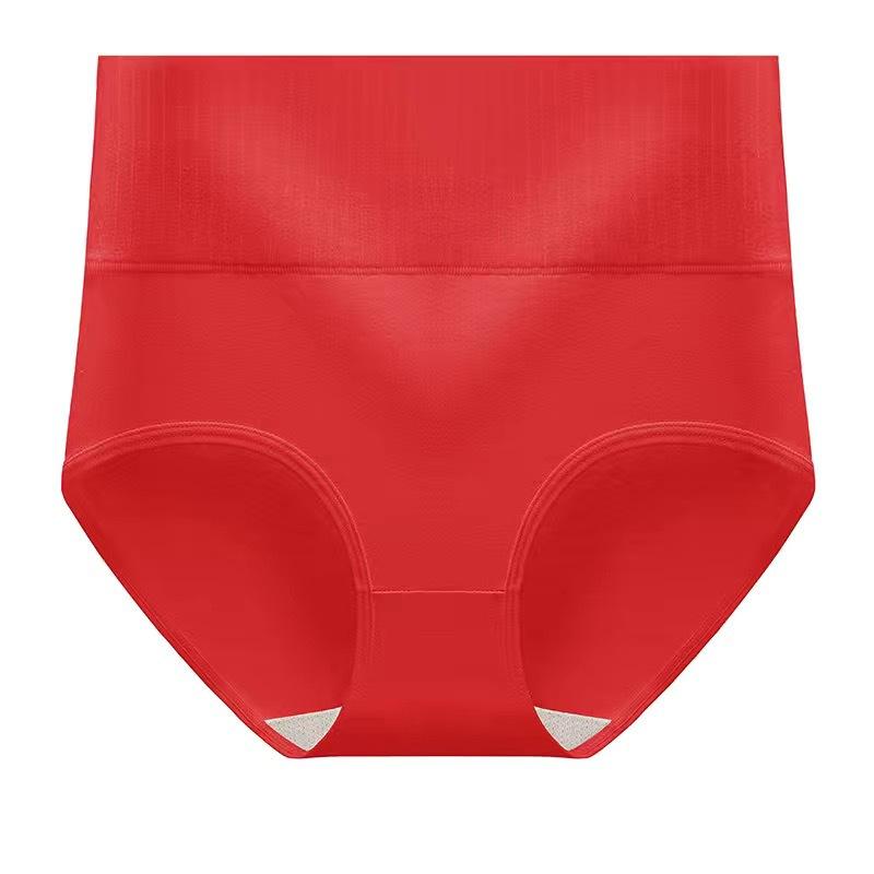 Large Size Women High Waist Cotton Belly Lift Full Cotton Crotch Comfortable Breathable Triangle Underwear