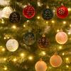 Velvet Christmas Spheres Luxury Christmas Tree Decoration Flocking Painted Balls Holiday Use