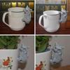 New 1PC Resin Dinosaurs Figurines Hanging Cup Model Dragon Accessories Weatherproof Flower Pot Decoration for Home Office