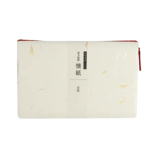 Kamiiso Kimono Beauty Kaishi Paper with Case, Auspicious Design, 175mm x 145mm, Pack of 20, No. 3518