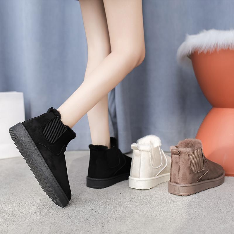 2024 New Women's Snow Boots Comfortable Warm Plush Ankle Boots Women Classic Thickened Fluff Winter Ladies Shoes Chunky Boots Woman