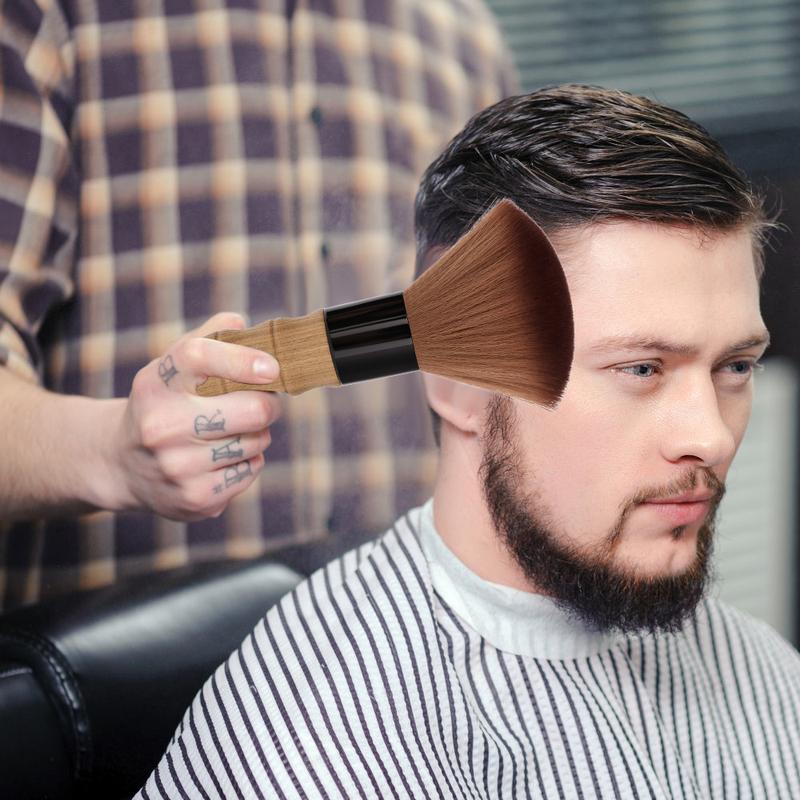 Barbertop Soft Hairdressing Brush Neck Face Duster for Barbers Salon Stylist Hair Cutting Cleaning Tool Accessory