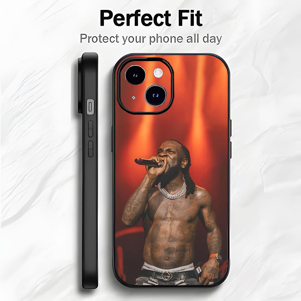 Афро-фьюжн Арт B-Burna Boy сольный альбом Чехол для телефона Чехол для телефона Мягкая упаковка Легкий Для iPhone17 16 15 14 13ProMax