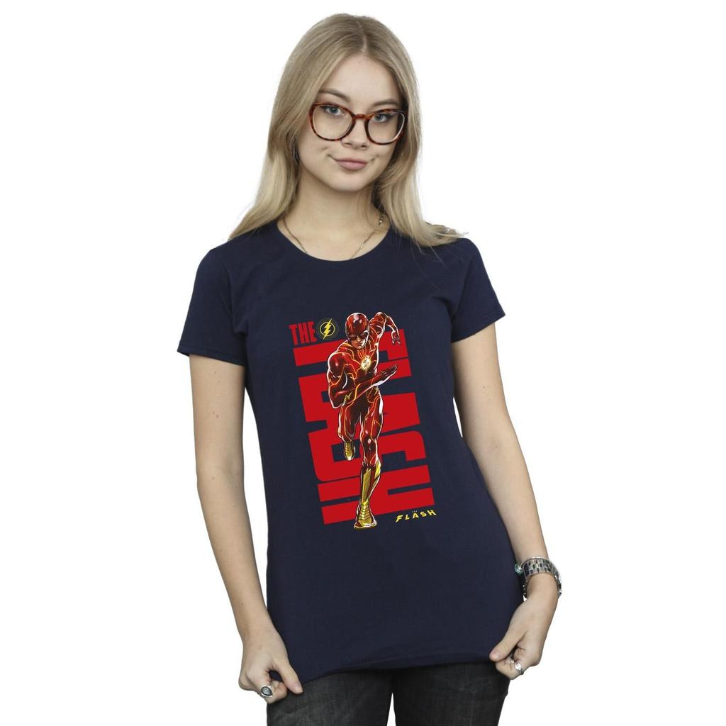 DC Comics Womens/Ladies The Flash Dash Cotton T-Shirt