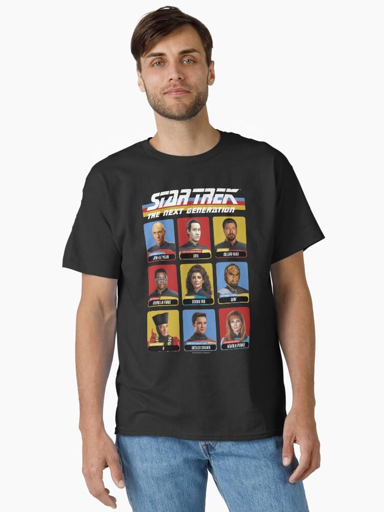 Star Trek The Next Generation Star Trek Next Generation Portrait Panel Poster Classic Unisex T-Shirt