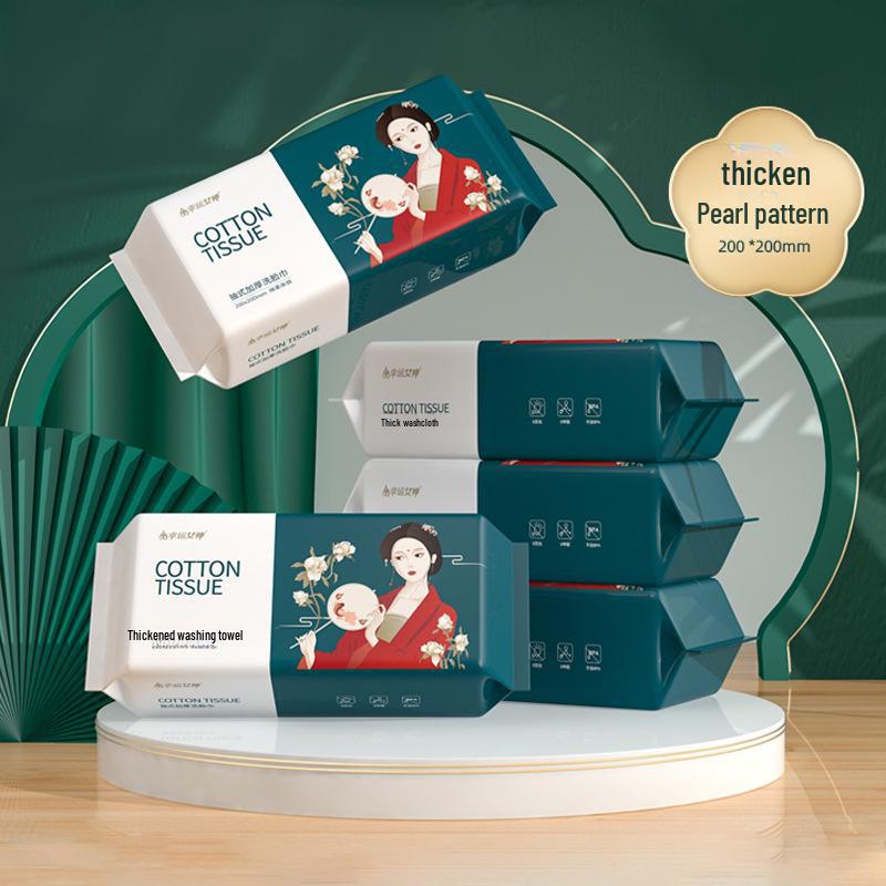 Одноразовые полотенца для лица из плотного хлопка, большая упаковка