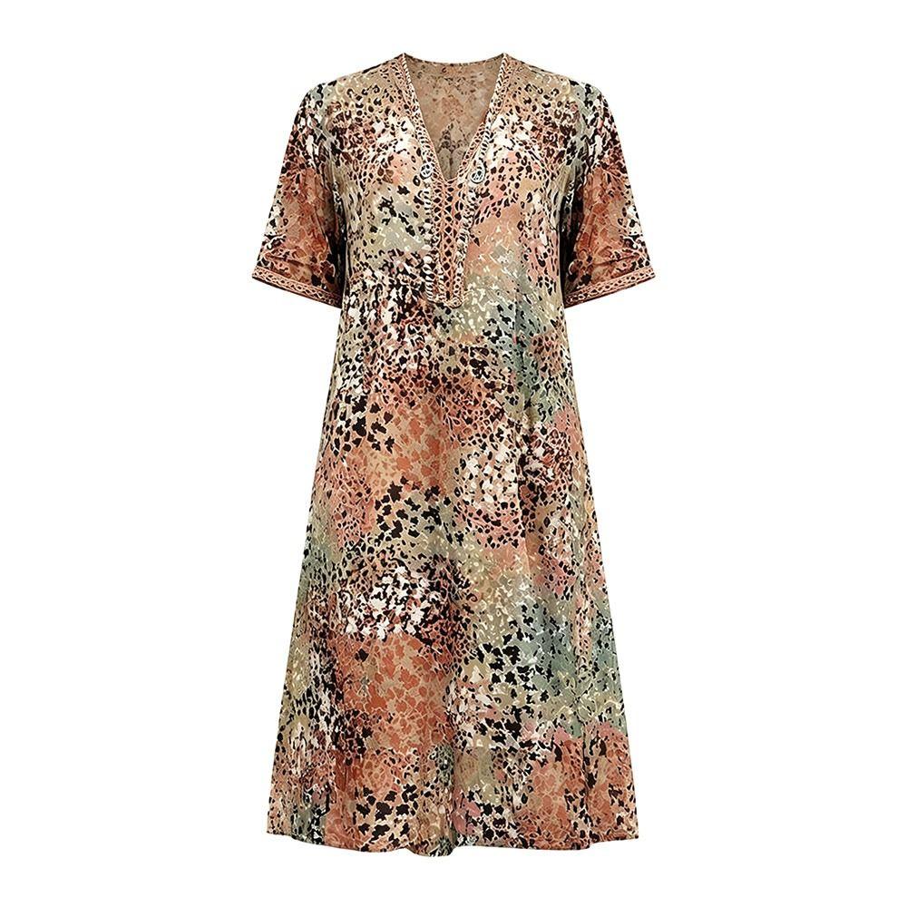 European Women Summer Dress V-Neck Swimsuit Cover Up Dress Fashion Beach Dress Vacation